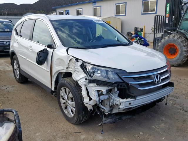 5J6RM3H7XEL014874 - 2014 HONDA CR-V EXL WHITE photo 1