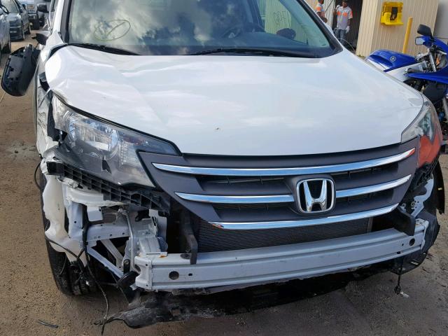 5J6RM3H7XEL014874 - 2014 HONDA CR-V EXL WHITE photo 9