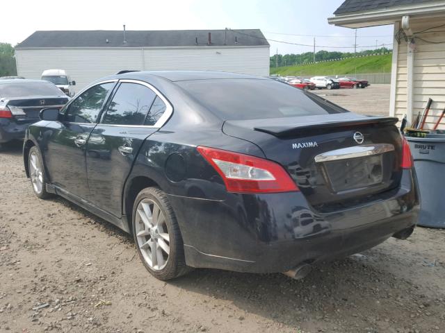 1N4AA5AP1AC841079 - 2010 NISSAN MAXIMA S BLACK photo 3