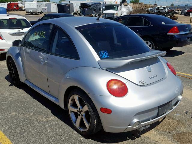 3VWFE21C52M445105 - 2002 VOLKSWAGEN NEW BEETLE Gümüş foto 3