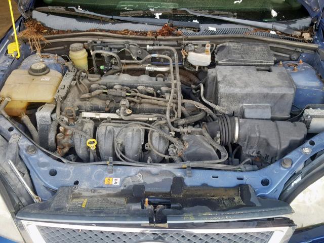 1FAFP34NX5W254659 - 2005 FORD FOCUS ZX4 BLUE photo 7