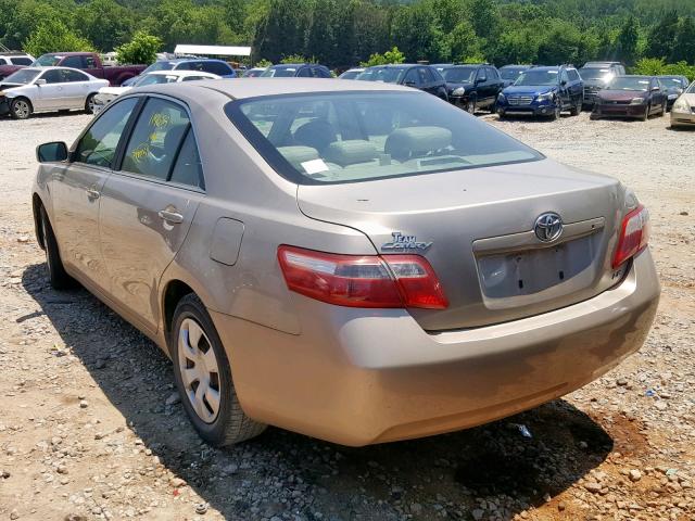 4T1BE46K47U721320 - 2007 TOYOTA CAMRY NEW GOLD photo 3