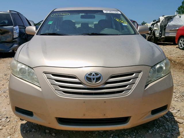 4T1BE46K47U721320 - 2007 TOYOTA CAMRY NEW GOLD photo 9