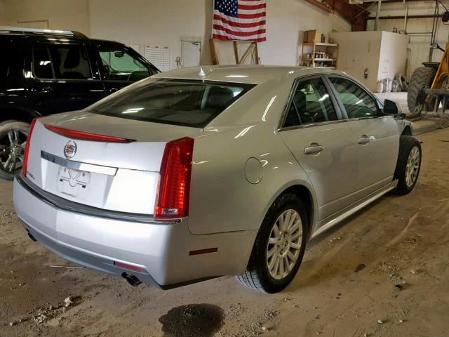 1G6DG5EG6A0147301 - 2010 CADILLAC CTS LUXURY SILVER photo 4