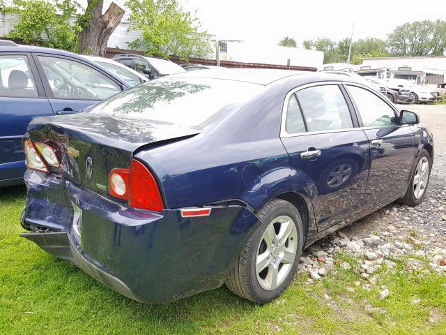 1G1ZA5E08AF279375 - 2010 CHEVROLET MALIBU LS BLUE photo 4