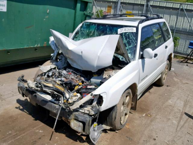 JF1SF65622H731479 - 2002 SUBARU FORESTER S WHITE photo 2