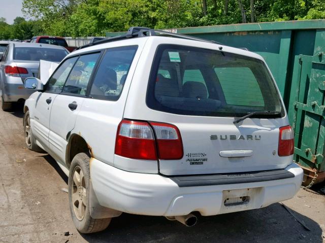 JF1SF65622H731479 - 2002 SUBARU FORESTER S WHITE photo 3