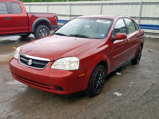 KL5JD56Z36K433519 - 2006 SUZUKI FORENZA MAROON photo 2