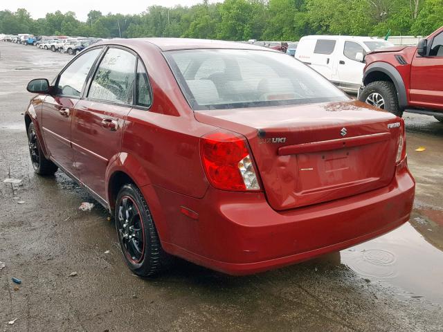 KL5JD56Z36K433519 - 2006 SUZUKI FORENZA MAROON photo 3