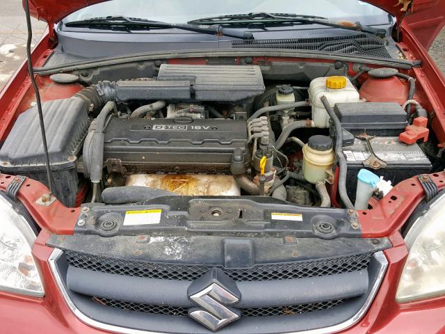 KL5JD56Z36K433519 - 2006 SUZUKI FORENZA MAROON photo 7