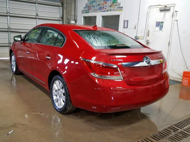 1G4GD5ER7CF353033 - 2012 BUICK LACROSSE P BURGUNDY photo 3