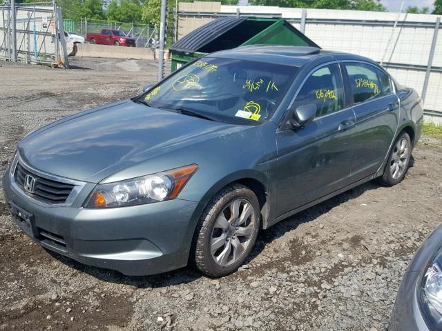 1HGCP26818A154094 - 2008 HONDA ACCORD EXL GREEN photo 2