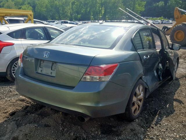 1HGCP26818A154094 - 2008 HONDA ACCORD EXL GREEN photo 4