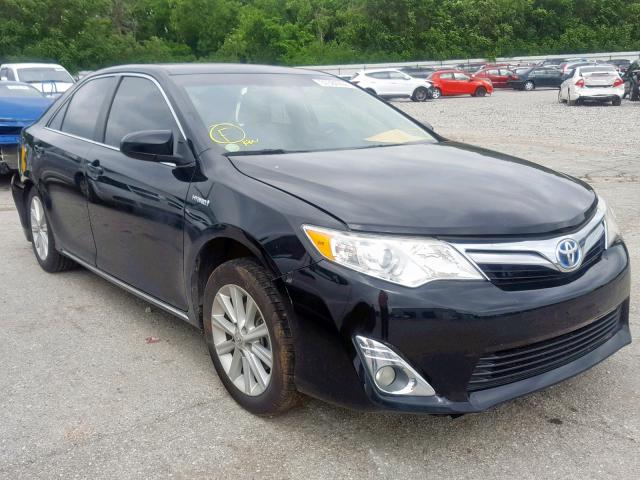 4T1BD1FK3CU052520 - 2012 TOYOTA CAMRY HYBR BLACK photo 1