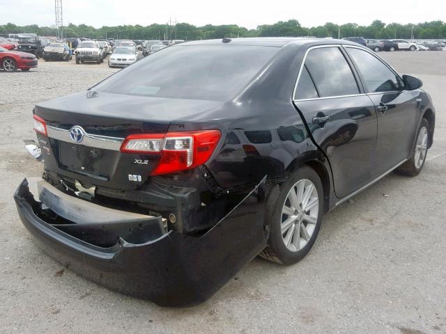 4T1BD1FK3CU052520 - 2012 TOYOTA CAMRY HYBR BLACK photo 4