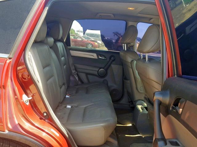 JHLRE3H77BC007530 - 2011 HONDA CR-V EXL RED photo 6