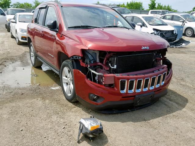 1C4NJDBB6DD129402 - 2013 JEEP COMPASS SP 栗色 照片 1