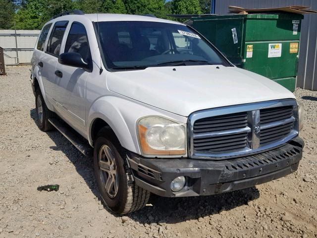 1D4HD48N35F572265 - 2005 DODGE DURANGO SL WHITE photo 1