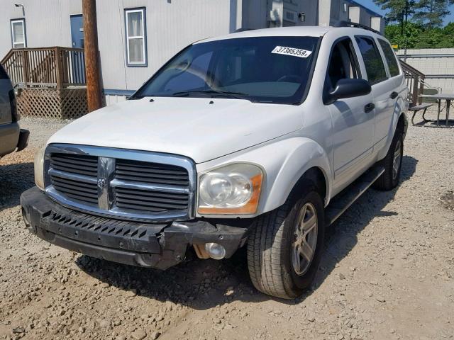 1D4HD48N35F572265 - 2005 DODGE DURANGO SL WHITE photo 2