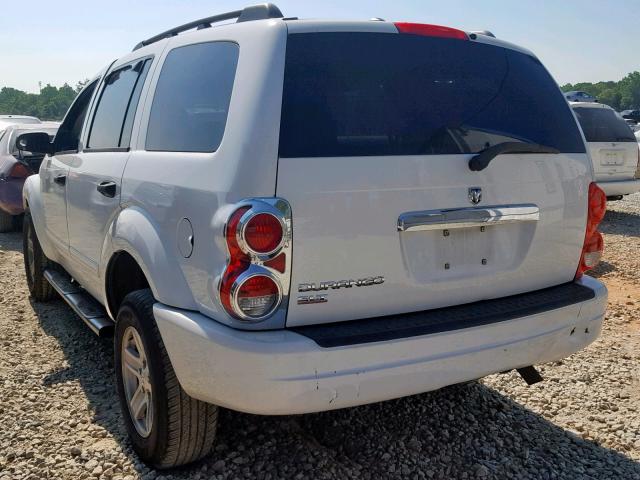 1D4HD48N35F572265 - 2005 DODGE DURANGO SL WHITE photo 3