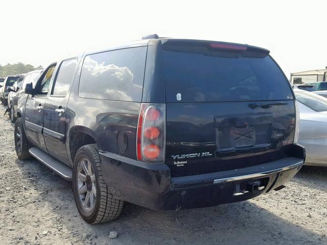 1GKFK66837J331801 - 2007 GMC YUKON XL D BLACK photo 3