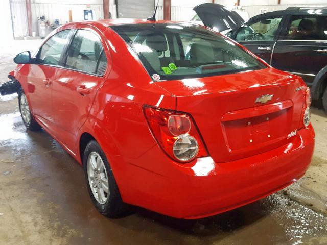 1G1JA5SH9C4177363 - 2012 CHEVROLET SONIC LS 红色 照片 3