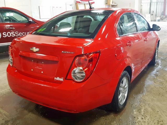 1G1JA5SH9C4177363 - 2012 CHEVROLET SONIC LS 红色 照片 4