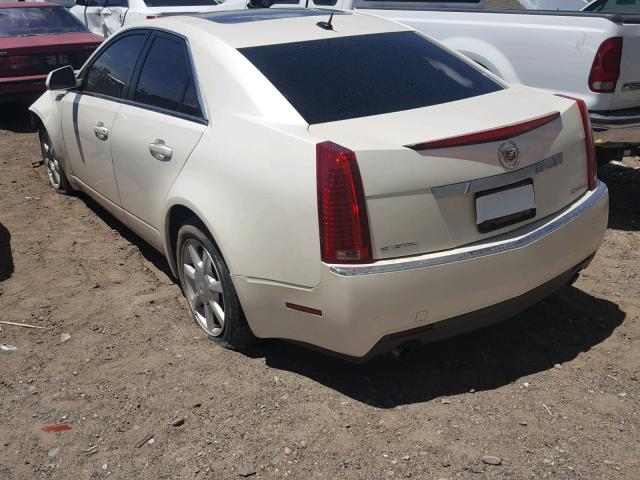 1G6DP57V580111038 - 2008 CADILLAC CTS HI FEA WHITE photo 3