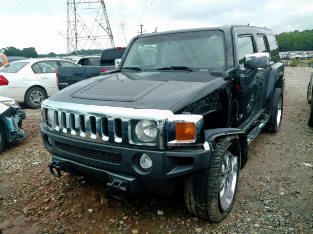 5GTDN136468160345 - 2006 HUMMER H3 BLACK photo 2