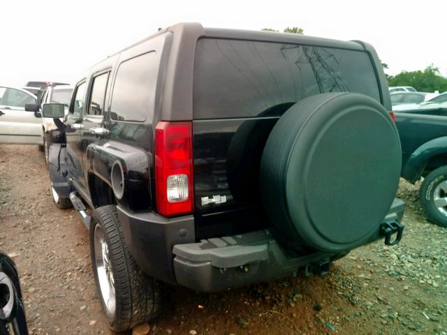 5GTDN136468160345 - 2006 HUMMER H3 BLACK photo 3