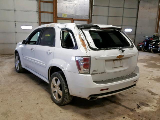 2CNDL937786284408 - 2008 CHEVROLET EQUINOX SP WHITE photo 3