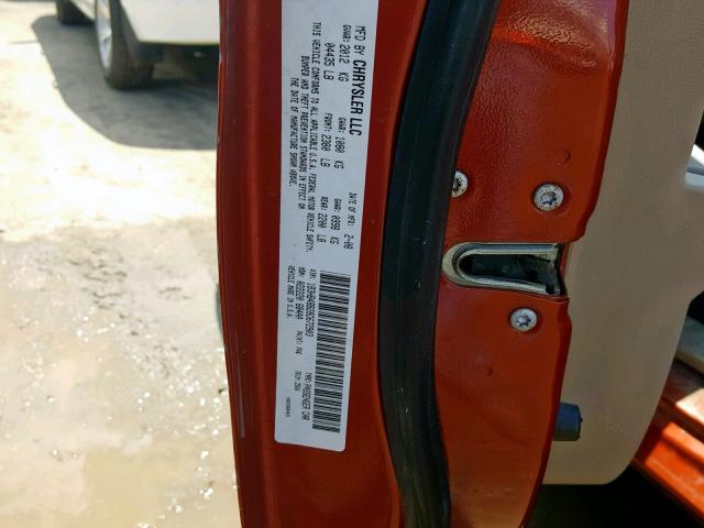 1B3HB48B28D672903 - 2008 DODGE CALIBER SX ORANGE photo 10