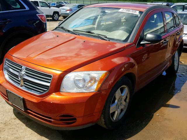 1B3HB48B28D672903 - 2008 DODGE CALIBER SX ORANGE photo 2