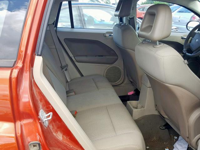 1B3HB48B28D672903 - 2008 DODGE CALIBER SX ORANGE photo 6