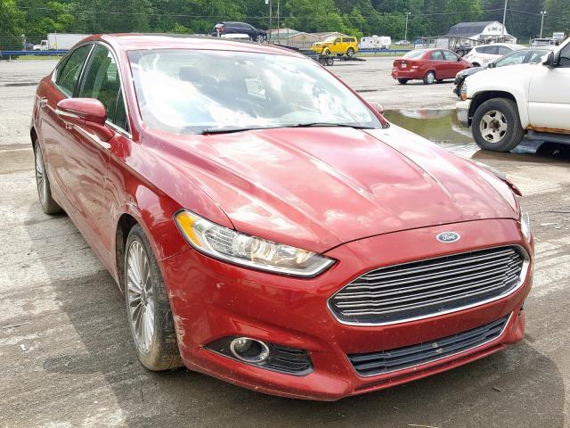 3FA6P0D9XER312984 - 2014 FORD FUSION TIT MAROON photo 1