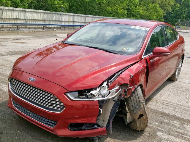 3FA6P0D9XER312984 - 2014 FORD FUSION TIT MAROON photo 2