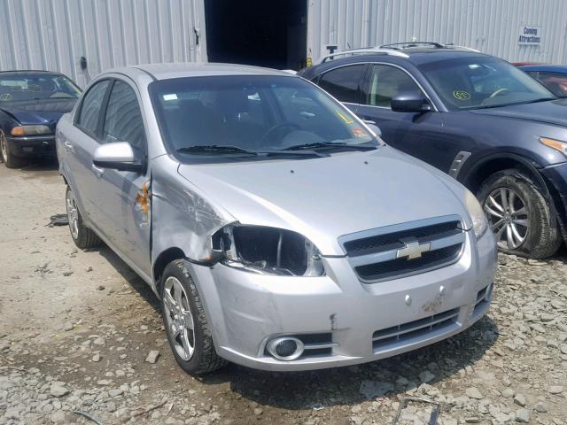 KL1TG5DE4BB176043 - 2011 CHEVROLET AVEO LT SILVER photo 1