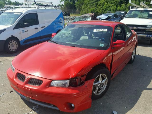 1G2WP12K21F162337 - 2001 PONTIAC GRAND PRIX RED photo 2