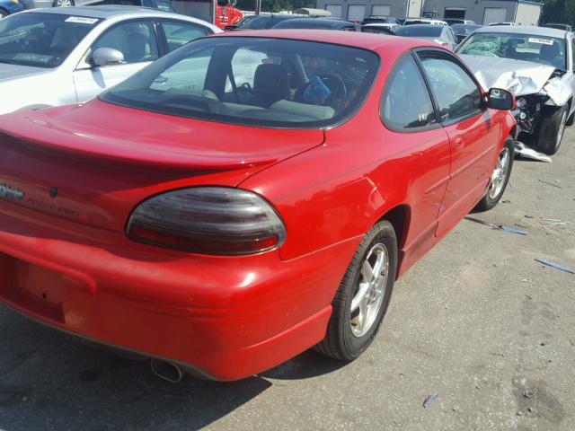 1G2WP12K21F162337 - 2001 PONTIAC GRAND PRIX RED photo 4