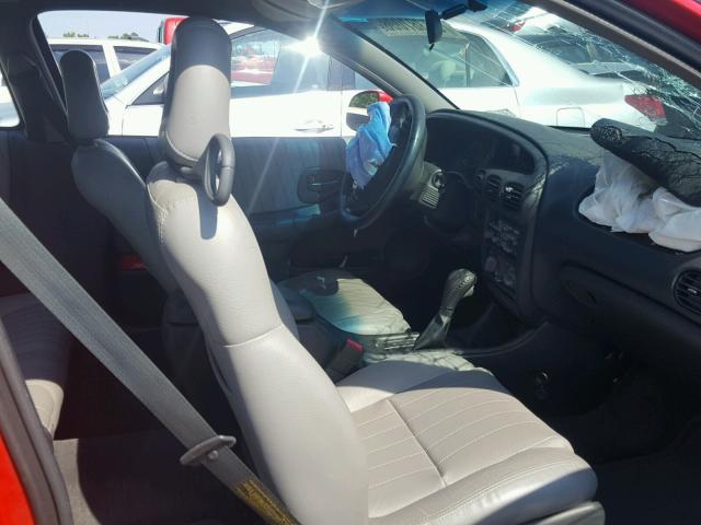 1G2WP12K21F162337 - 2001 PONTIAC GRAND PRIX RED photo 5