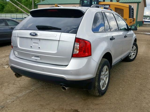 2FMDK3GC6CBA36948 - 2012 FORD EDGE SE SILVER photo 4