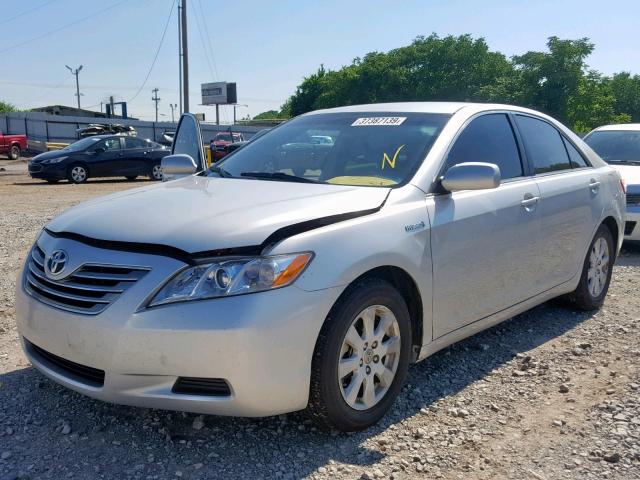 4T1BB46K69U102195 - 2009 TOYOTA CAMRY HYBR SILVER photo 2