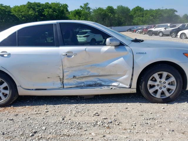 4T1BB46K69U102195 - 2009 TOYOTA CAMRY HYBR SILVER photo 9