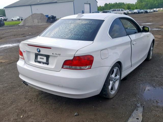 WBAUP7C57BVK79401 - 2011 BMW 128 I WHITE photo 4