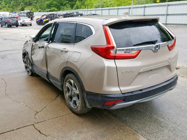 5J6RW2H82JL003682 - 2018 HONDA CR-V EXL GOLD photo 3