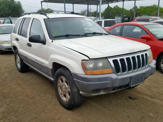 1J4GX48S21C604098 - 2001 JEEP GRAND CHER WHITE photo 1