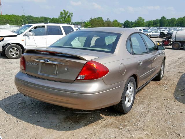 1FAFP55S52A131585 - 2002 FORD TAURUS SES BEIGE photo 4