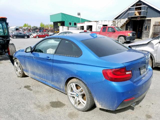 WBA1J9C5XGV696549 - 2016 BMW M235XI BLUE photo 3