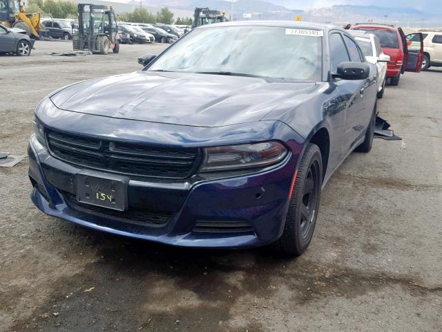 2C3CDXAT3GH277366 - 2016 DODGE CHARGER PO BLUE photo 2