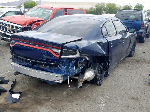 2C3CDXAT3GH277366 - 2016 DODGE CHARGER PO BLUE photo 4